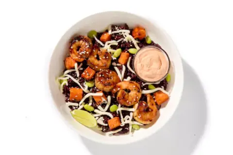 Grilled Teriyaki-Glazed Shrimp Bowl