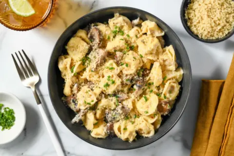 Umami Tortellini in Truffle Butter Sauce