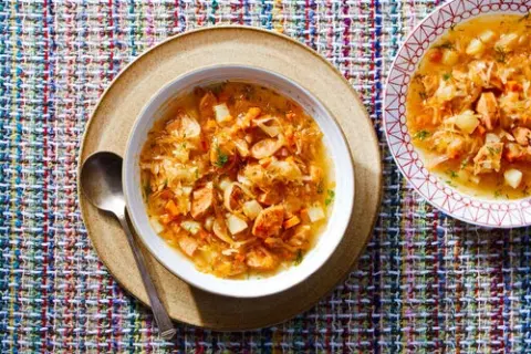 Polish Cabbage & Sausage Soup
