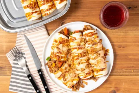 BBQ Pulled Pork Enchiladas