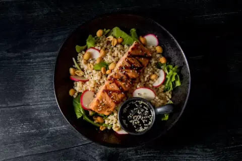 Dilled Salmon and Barley Bowl