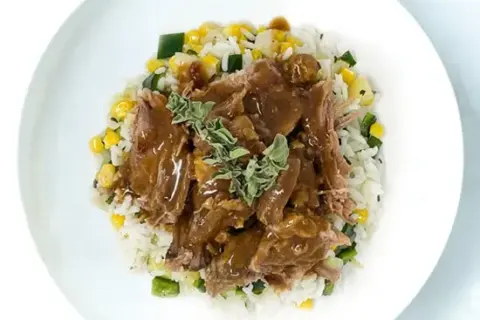 Beef Mole Pot Roast, Street Corn Rice Bowl