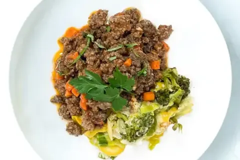 Chicken And Turkey Bolognese With Broccoli Squash Casserole