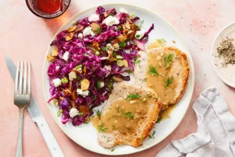 Dill & Garlic Butter Pork Cutlets