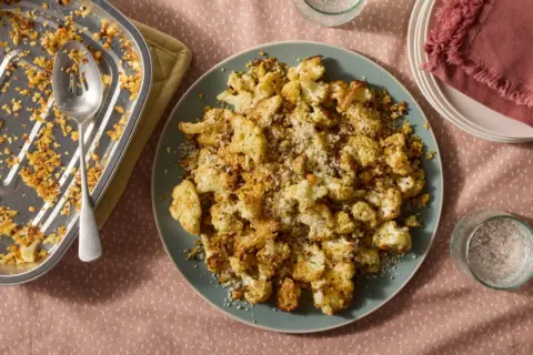 Honey Mustard Roasted Cauliflower