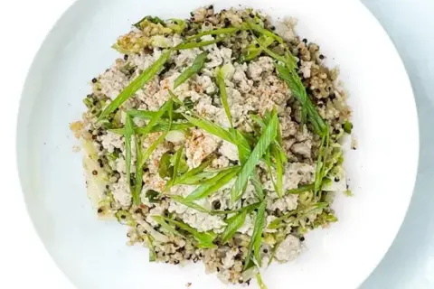 Cashew Chicken And Sesame Fried Quinoa Bowl