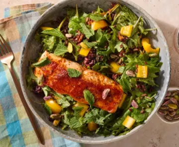 Harissa Salmon Grain Bowls