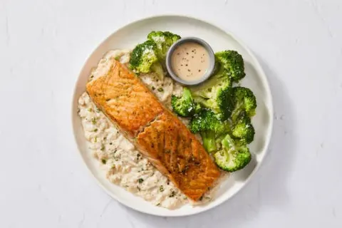Roasted Garlic Butter Salmon