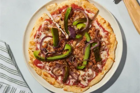'Sausage' & Pepper Pizza