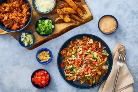 BBQ Turkey Sloppy Joe Potato Wedges Bar