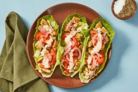 Chicken Shawarma Lettuce Wraps