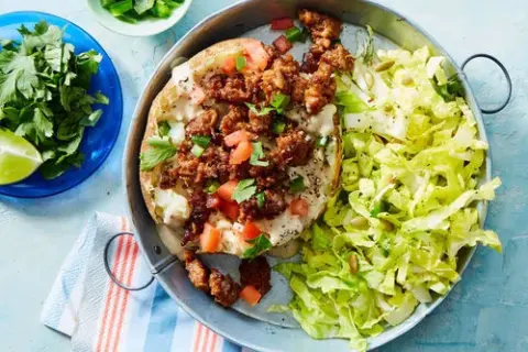 Cheesy Chili-Spiced Pork Baked Potato