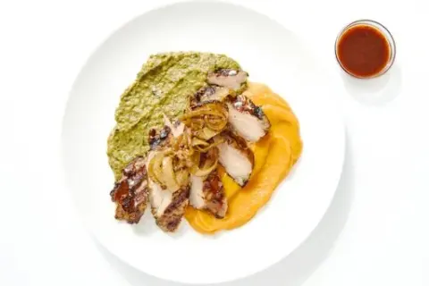 Spicy Jerk Grilled Chicken & Callaloo