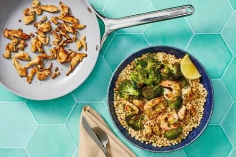Garlicky Couscous Bowls with 2x Chicken