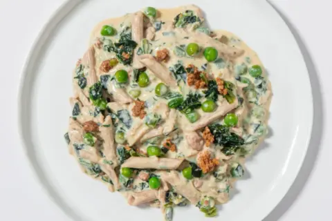 Green Carbonara Pasta