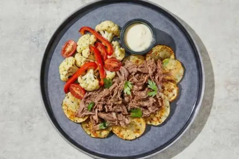 Garlic-Parmesan Cream Shredded Beef