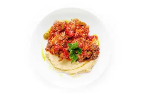 Chicken Cacciatore with Braised Tomato-Olive Sauce