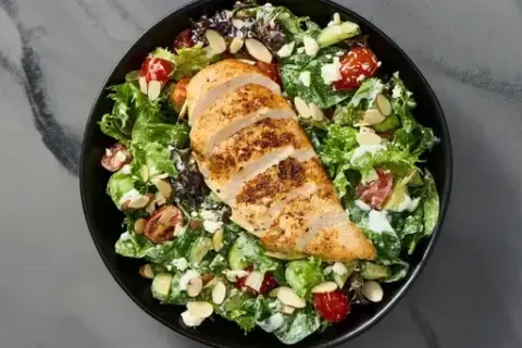 Organic Herbed Chicken & Greek Salad