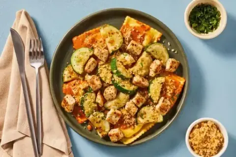 Ricotta Tomato Ravioli & Chicken
