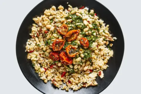 Roasted Tomato Risotto Dish