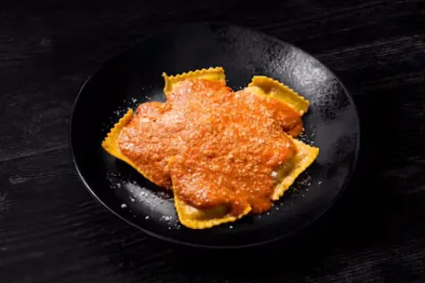Spicy Vodka Mushroom Ravioli