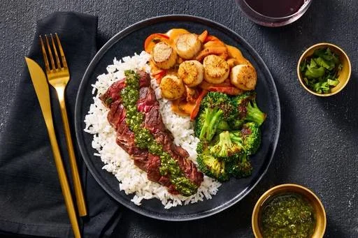 Brazilian-Style Steak with 2x Scallop Stew