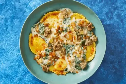 Butternut Agnolotti & Chicken Sausage