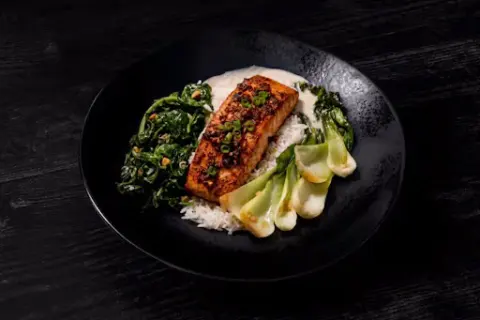 Roast Salmon with Chili Crisp