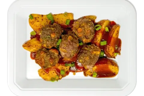 Cowboy Meatballs and Potatoes