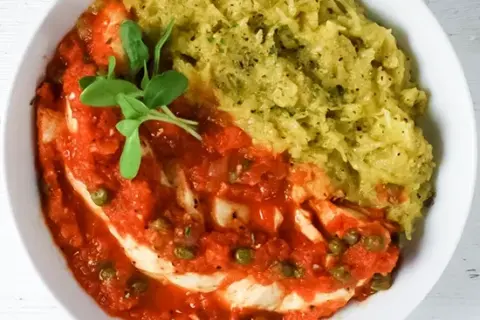 Chicken Cacciatore with Spaghetti Squash