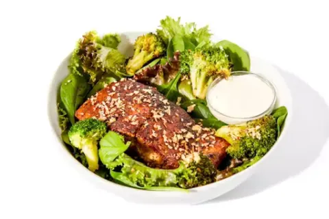 Blackened Salmon Caesar Salad