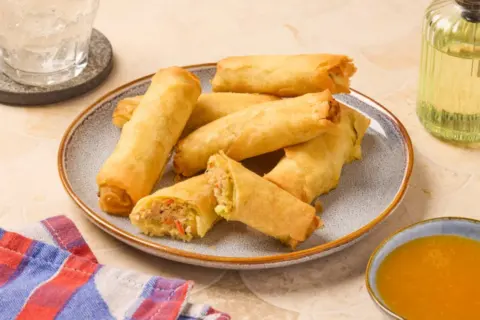 Crispy Chicken Spring Rolls