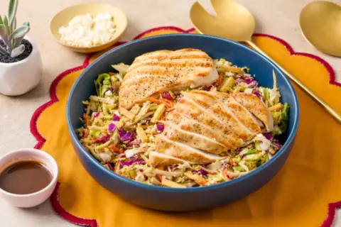 Mediterranean Crunch Chopped Salad & Chicken