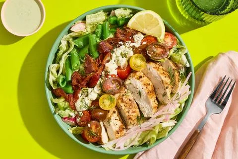 Spring Spinach Salad with Chicken & Bacon
