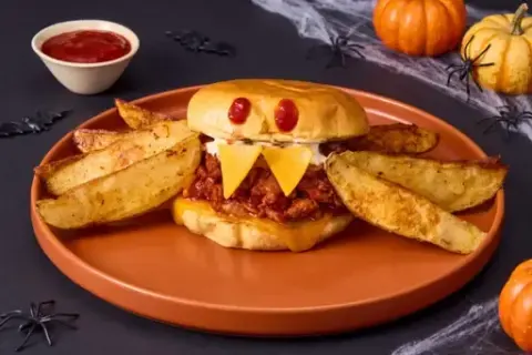 Sloppy Joe "Spiders" with Chicken Sausage