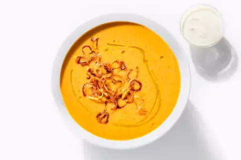 Spiced Winter Squash & Chestnut Soup