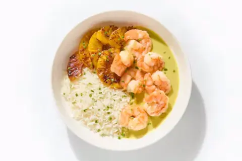 Coconut Curry Pineapple Shrimp