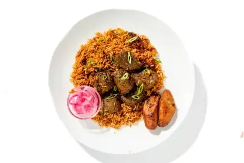 Moroccan Beef with Jollof Rice