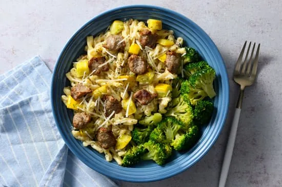 Wild Mushroom and Sausage Gemelli