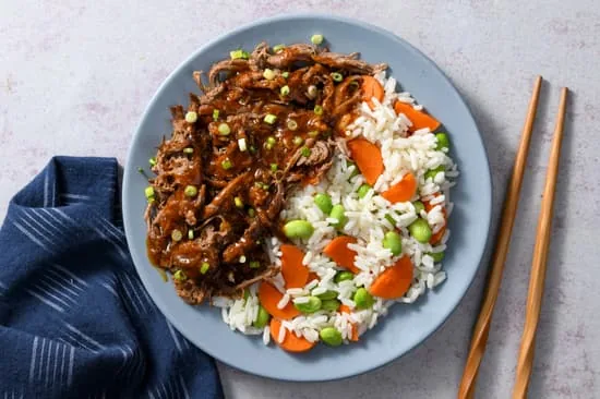 Tender Shredded Asian BBQ Beef