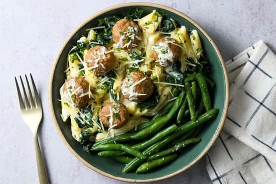 Parmesan Mushroom Turkey Meatballs